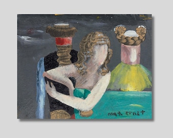 Original Vintage Print 1975 by Max Ernst. the Mythological Woman