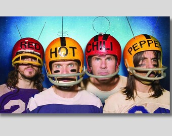 Red Hot Chilli Peppers Poster, Red Hot Chilli Peppers Canvas Wall Art, Red Hot Chilli Peppers Print, Rock Music Fan Gift, Rock Band Poster