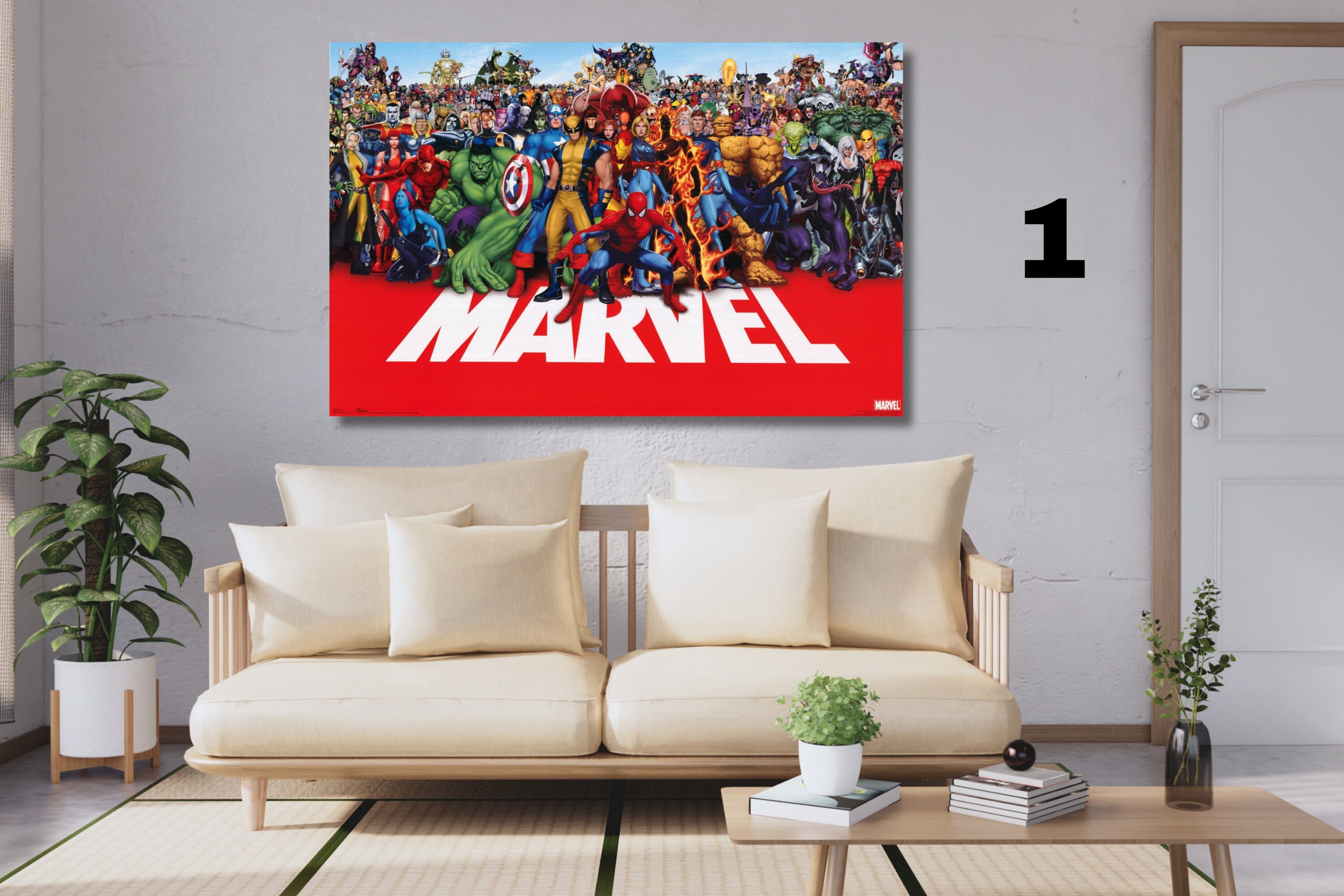 Marvel Heroes Canvas Wall Art Avangers Wall Art Canvas Super Etsy