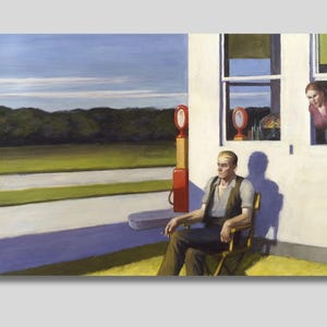 Edward Hopper Four Lane Road Canvas Print: American Realism Art