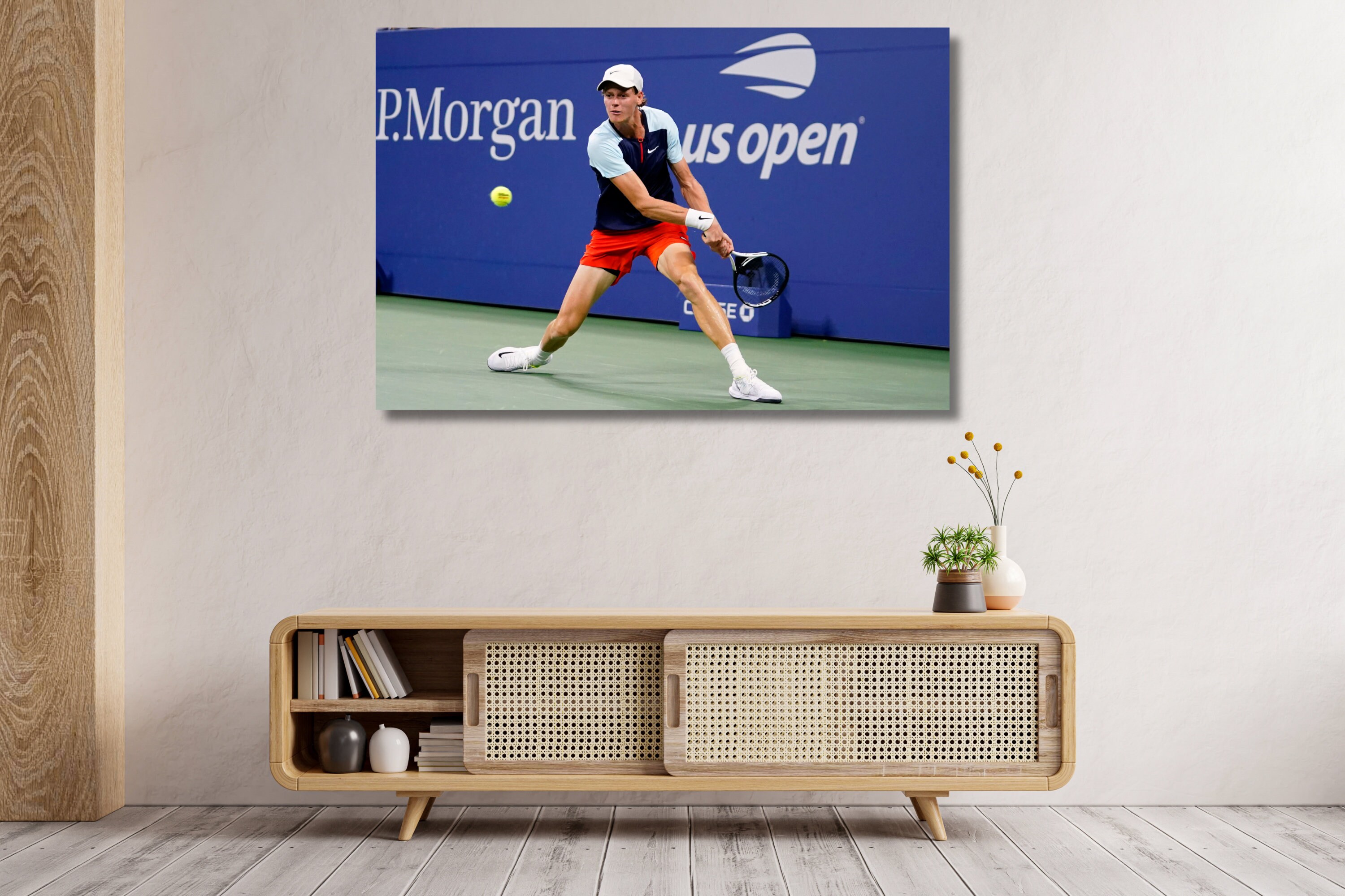 Jannik Sinner Canvas Wall Art, Jannik Sinner Poster, Tennis Fan Gift