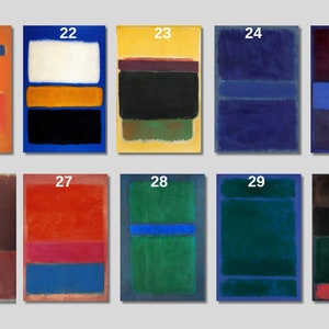 Mark Rothko Canvas Wall Art, Reproduction Painting, Rothko Prints, Museum Exhibition, Rothko Minimalism Prints, Rothko Abstract Art image 3