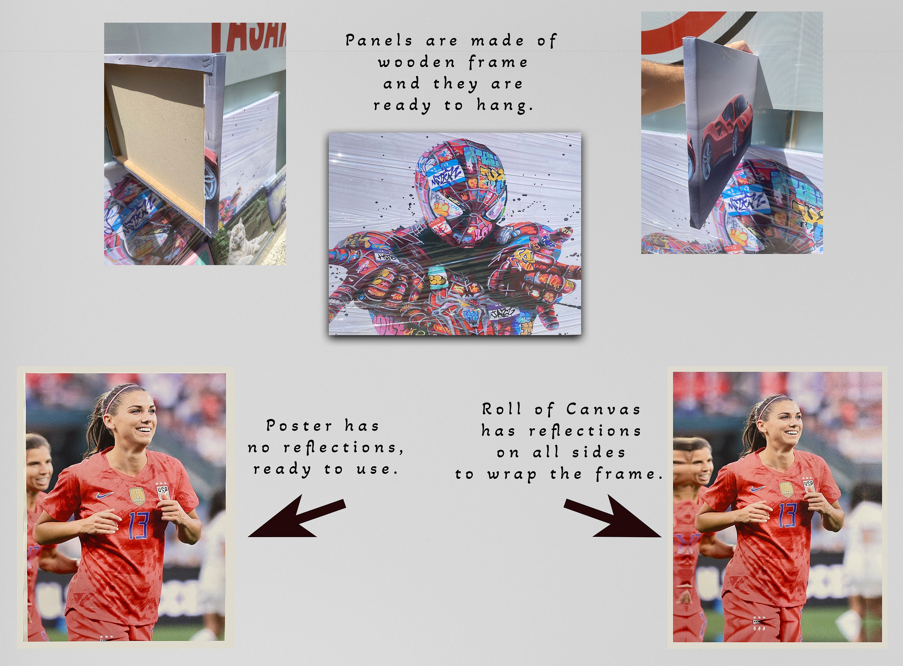 マーク・ロスコ抽象キャンバスアートプリント：No. 3/No. 13（マゼンタ