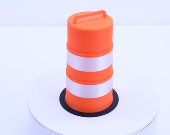 2 Pack - Tiny traffic cone (barrel style), (1/6 scale, for RC, decoration, and more)