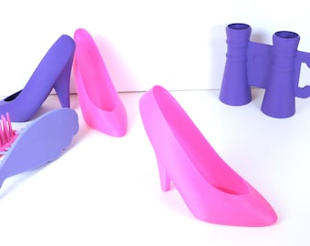 High-heel stiletto shoe decoration, life-size fashion doll accessory