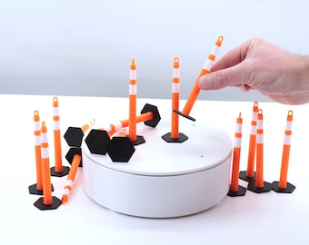 8 Pack Tiny Traffic Cones: 1/10 Scale RC Decoration