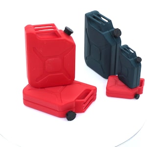 2 Pack - Tiny Gas Can "Jerry Can" 20L Style Miniature