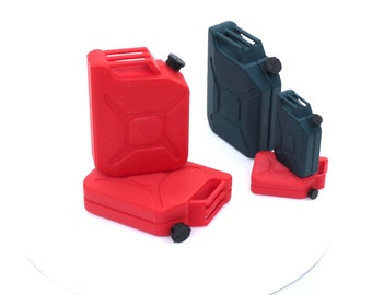 2 Pack - Tiny Gas Can "Jerry Can" 20L Style Miniature