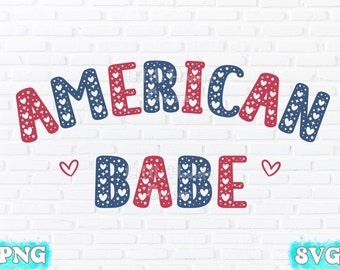 Kids Sublimation, American Babe, Kids 4th of July, Kids Png, 4th of July Png, Toddler Png, USA Sublimation, Kids 4th of July Shirt Design