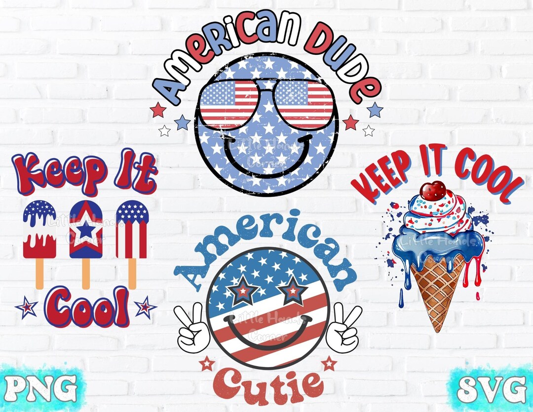 Kids Sublimation USA Sublimation Kids 4th of July Bundle Etsy