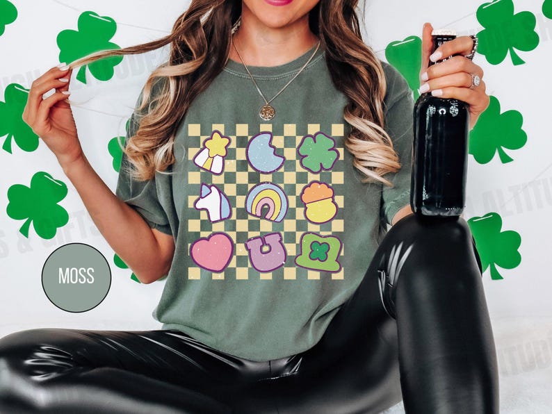 Comfort Colors® Lucky Charm Shirt, Shamrock Rainbow Shirt, St Patricks Day Shirt, St Patricks Shirt, Lucky Shirt,St Patty's Good Luck Shirt image 7