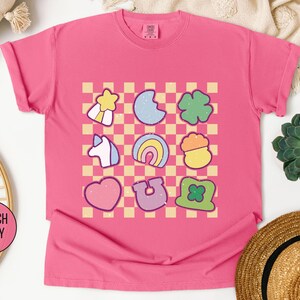 Comfort Colors® Lucky Charm Shirt, Shamrock Rainbow Shirt, St Patricks Day Shirt, St Patricks Shirt, Lucky Shirt,St Patty's Good Luck Shirt image 3