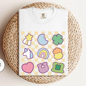 Comfort Colors® Lucky Charm Shirt, Shamrock Rainbow Shirt, St Patricks Day Shirt, St Patricks Shirt, Lucky Shirt,St Patty's Good Luck Shirt image 5