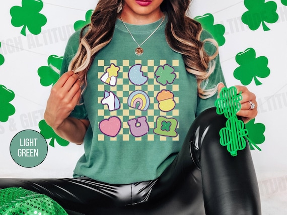 Comfort Colors® Lucky Charm Shirt, Shamrock Rainbow Shirt, St Patricks Day Shirt, St Patricks Shirt, Lucky Shirt,St Patty's Good Luck Shirt