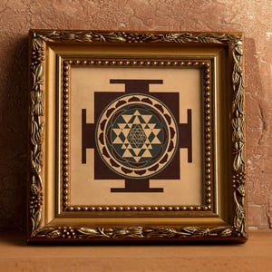 Sri Yantra Sacred Geometry Print • Mandala Meditation Art (Digital Download 30&quot;x30&quot;)