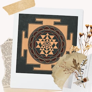 Sri Yantra Illustration Print • Meditation Yantra Art for Sacred Space (Digital Download)