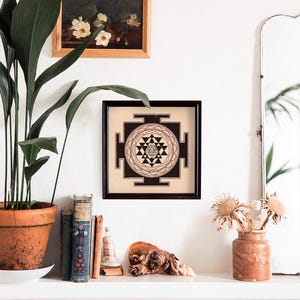 Sri Yantra Spiritual Print • Sacred Geometry Wall Art for Yoga Studio (Digital Download 30&quot;x30&quot;)