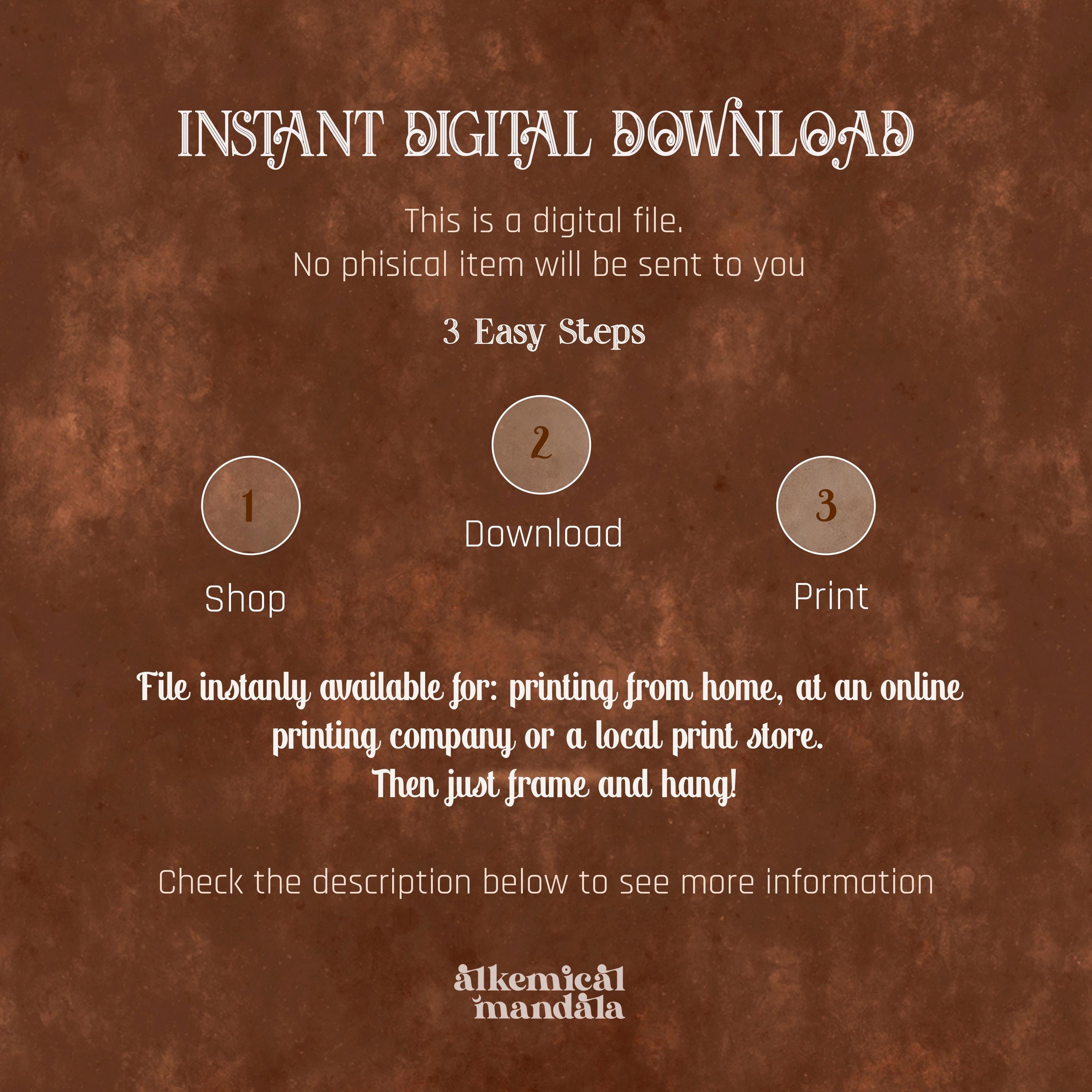 Sri Yantra Spiritual Printable • Oriental Mystic Yantra Illustration