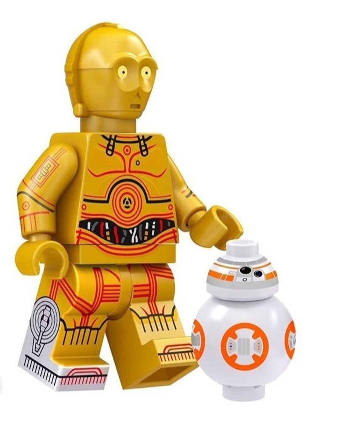 Custom Handmade Lego Star Wars C3PO Minifigure Building Block Etsy