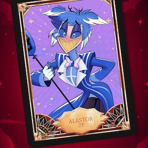 ALASTOR 2P Hazbin Hotel - Card Fanmade PRE ORDER - Etsy