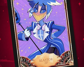 ALASTOR 2P Hazbin Hotel - Card Fanmade PRE ORDER - Etsy Norway