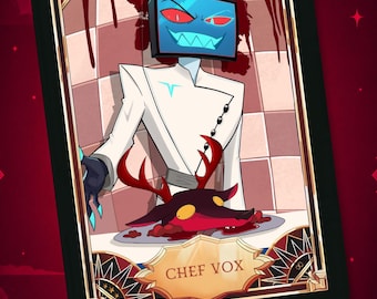 Chef VOX hazbin hotel - Card Fanmade
