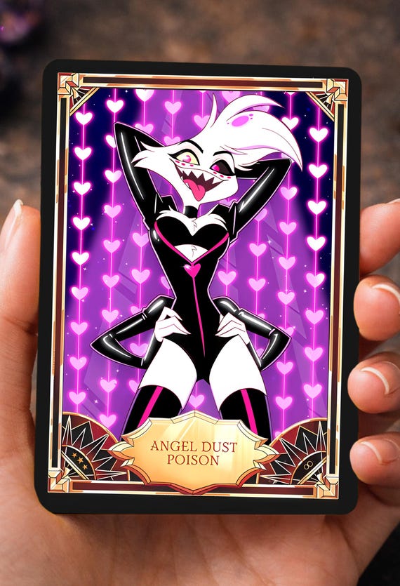 Angel Dust Hazbin Hotel - Card Fanmade - Etsy
