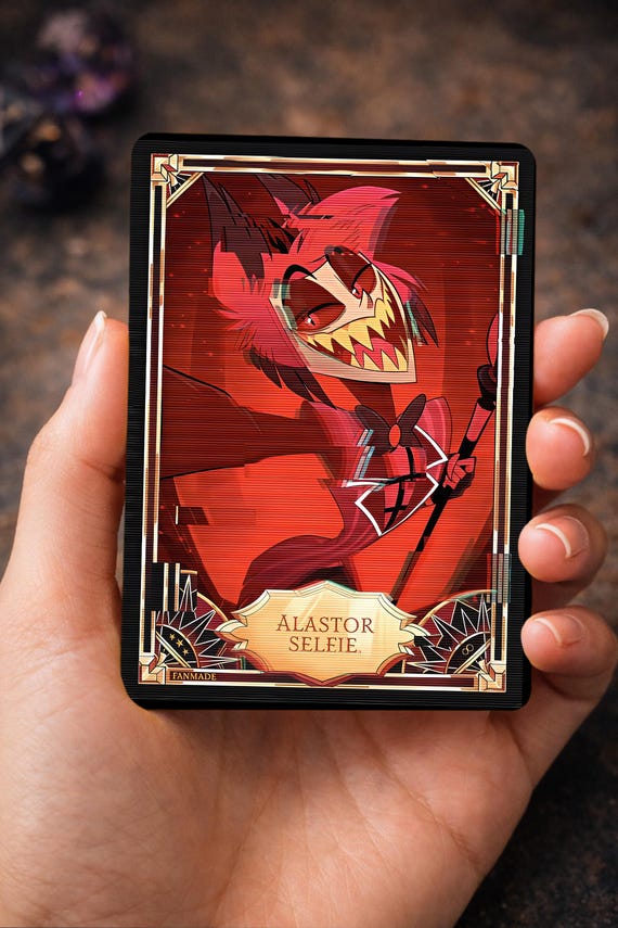 ALASTOR Hazbin Hotel - Card Fanmade - Etsy
