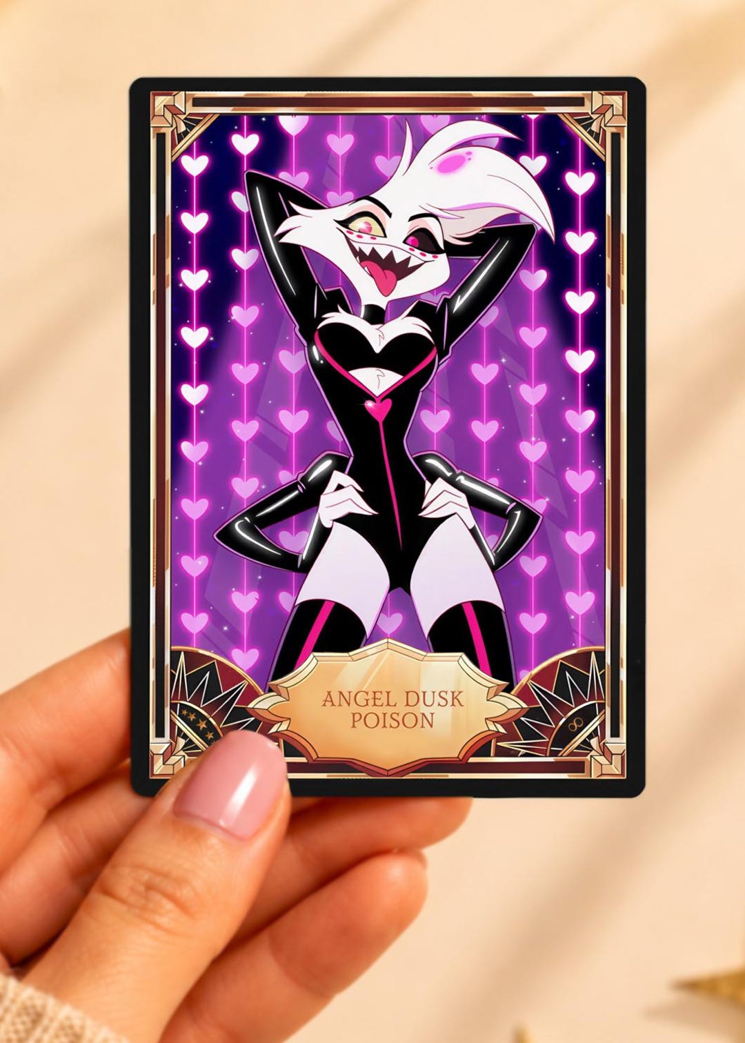 Angel Dust Hazbin Hotel - Card Fanmade - Etsy