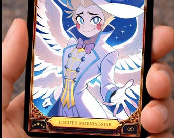 Hazbin Hotel Lucifer Fan Trading Cards - Etsy