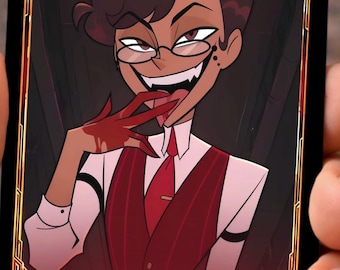 Alastor Human Hazbin Hotel - Card Fanmade !! - Etsy