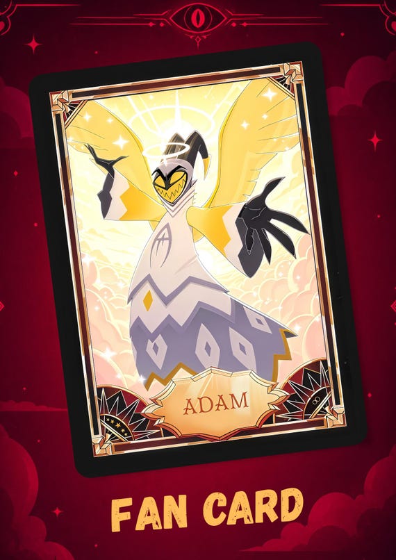 ADAM Hazbin Hotel - Card Fanmade - Etsy