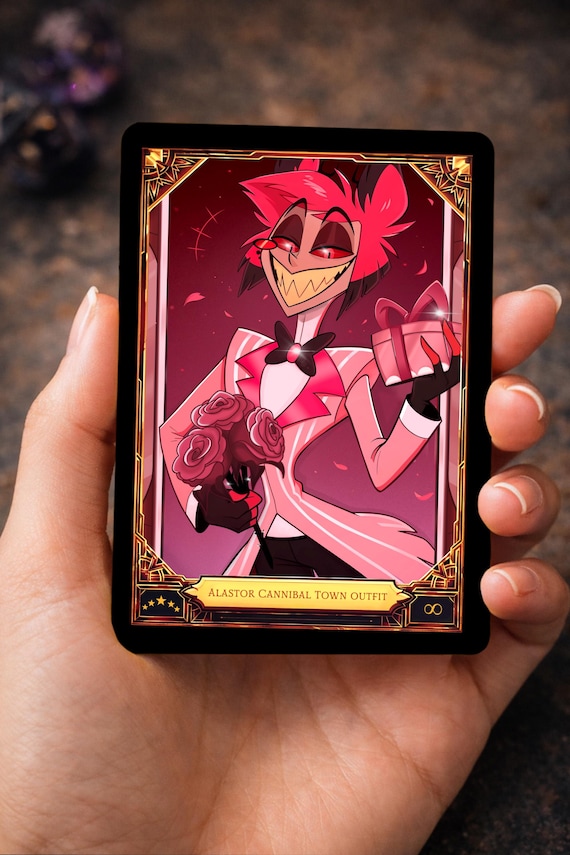 ALASTOR Pink Hazbin Hotel - Card Fanmade !! - Etsy