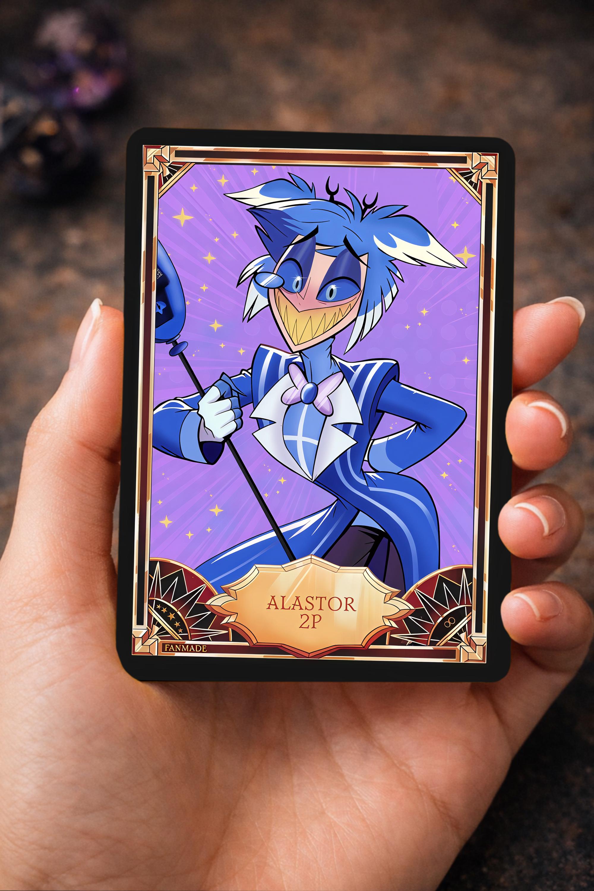 ALASTOR 2P Hazbin Hotel - Card Fanmade PRE ORDER - Etsy Finland