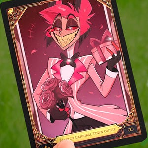 Hazbin Hotel Alastor Trading Card - Etsy