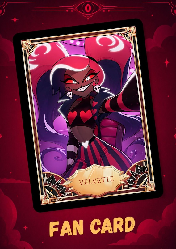 Velvette Hazbin Hotel - Card Fanmade !! - Etsy