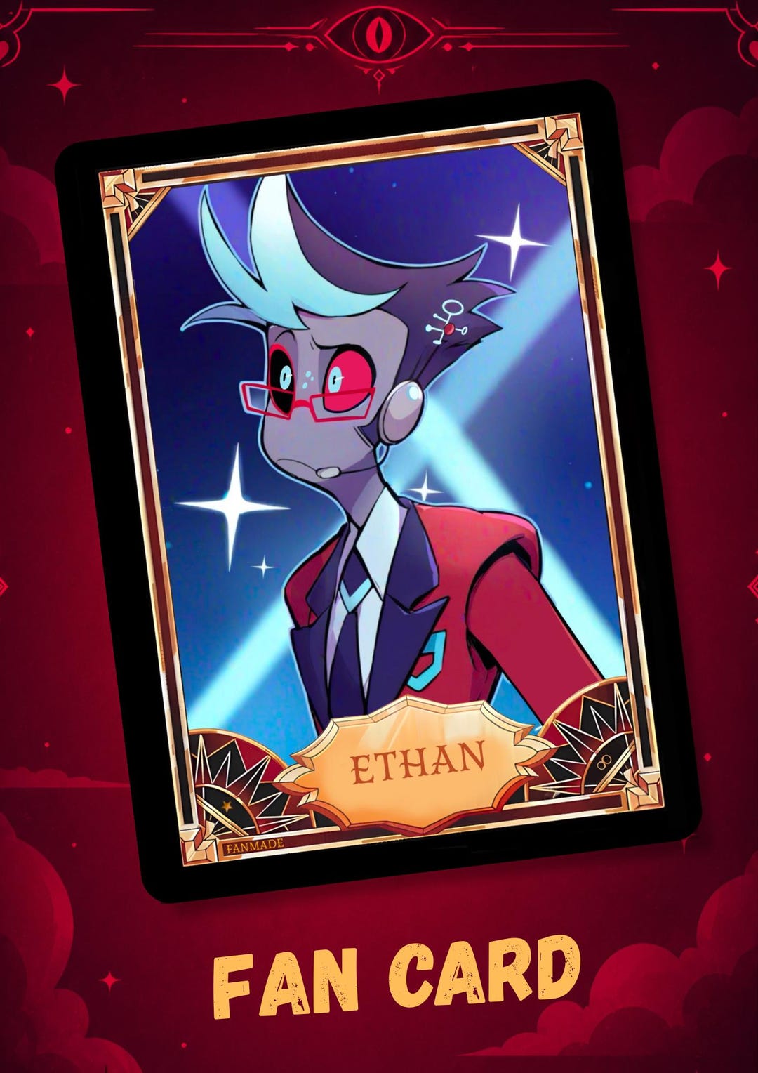 ハズビンホテル hazbin botel カード まとめ Peppermint Vox Assistant Hazbin Hotel - Card Fanmade - Etsy