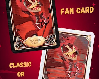 Alastor Human Hazbin Hotel - Card Fanmade !! - Etsy