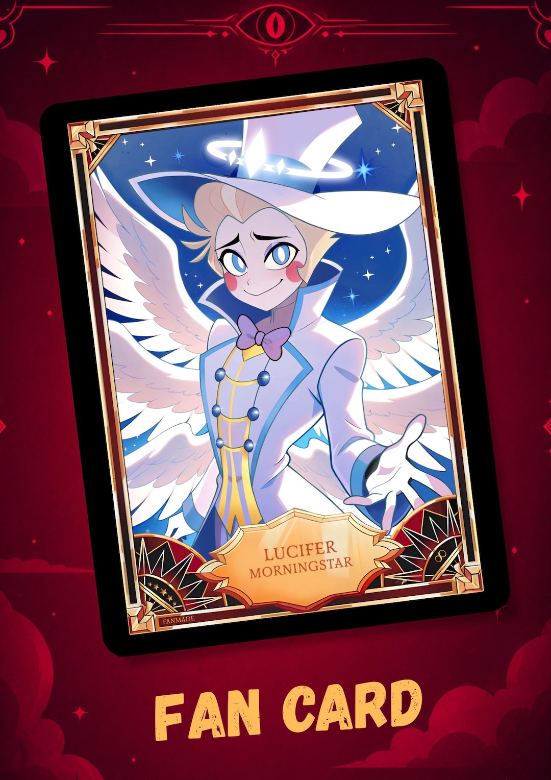 Lucifer Hazbin Hotel - Card Fanmade !! - Etsy