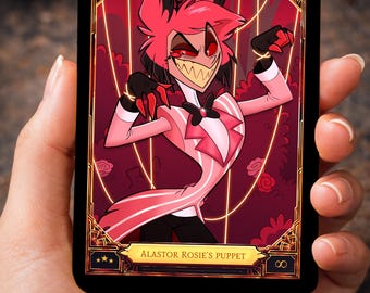 ALASTOR Pink Hazbin Hotel - Card Fanmade !! - Etsy