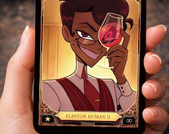 Alastor Human Hazbin Hotel - Card Fanmade !! - Etsy