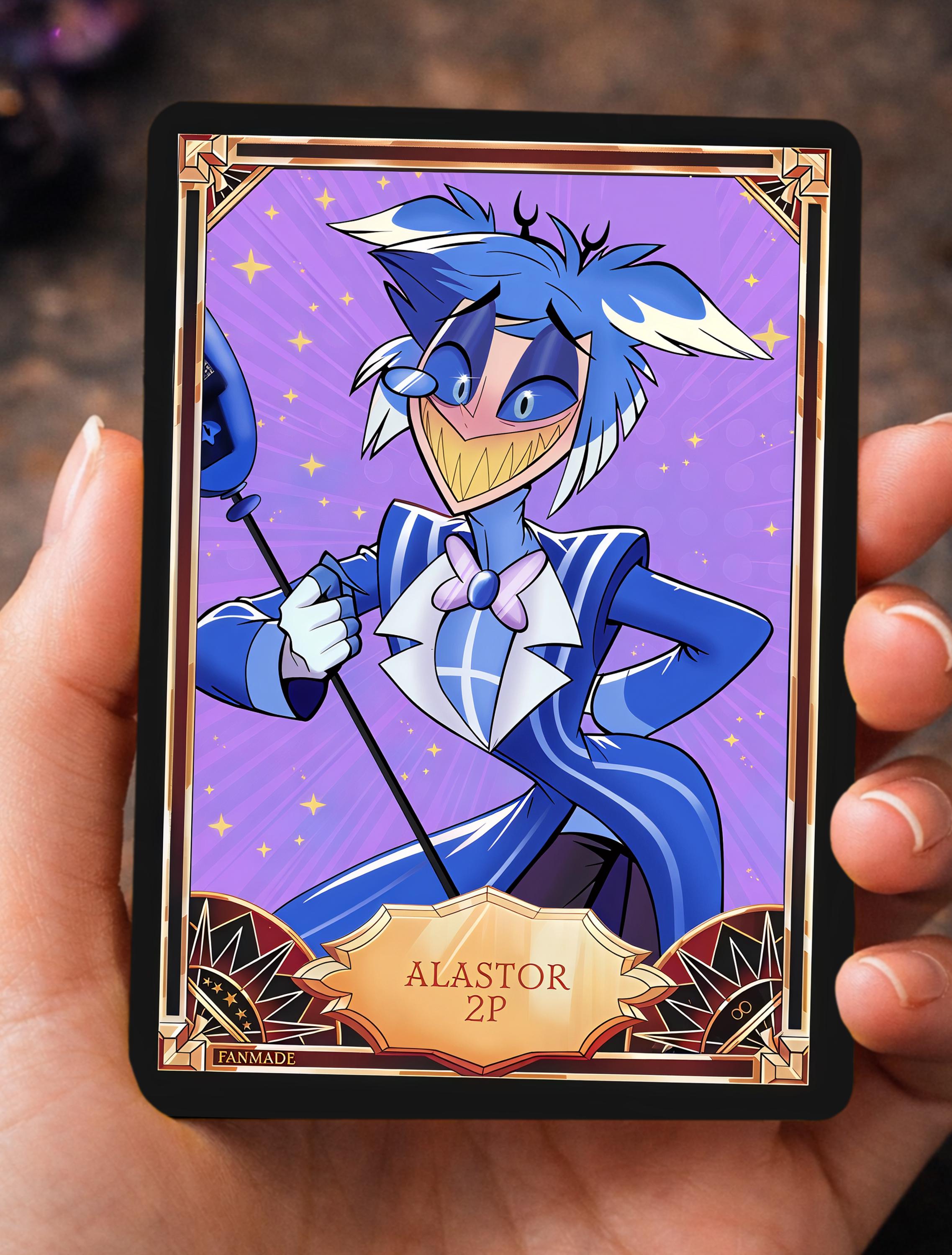 ALASTOR 2P Hazbin Hotel - Card Fanmade PRE ORDER - Etsy Finland