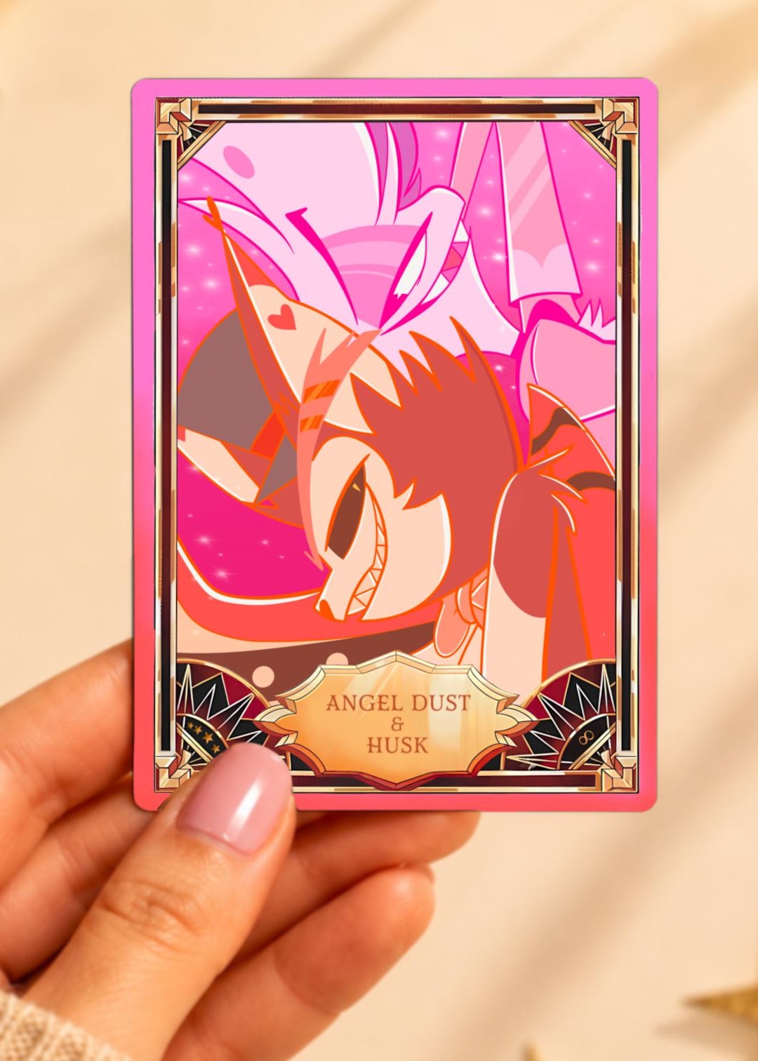Angel Dust and Husk - Hazbin Hotel - Card Fanmade - Etsy