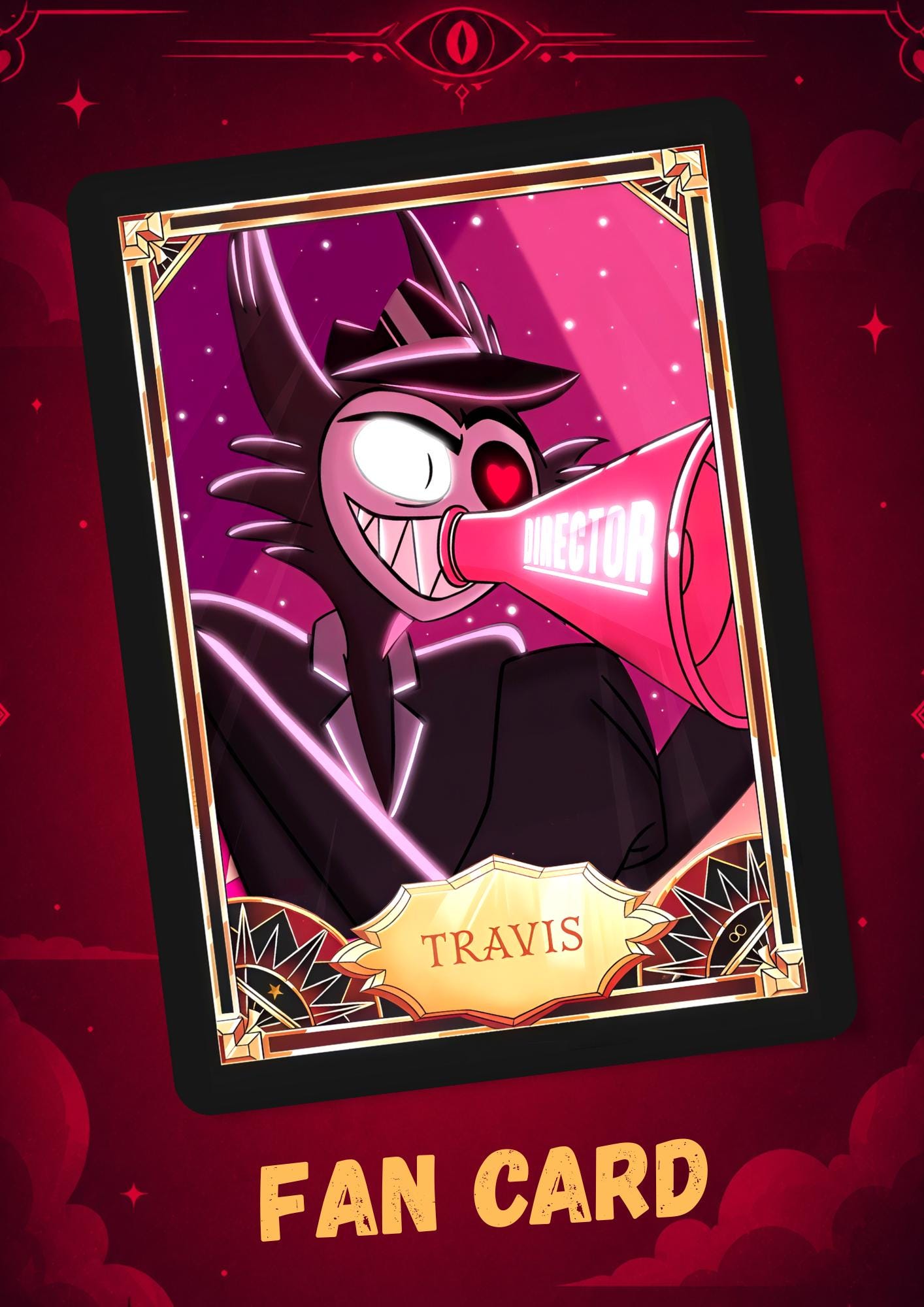 Travis Hazbin Hotel - Card Fanmade - Etsy