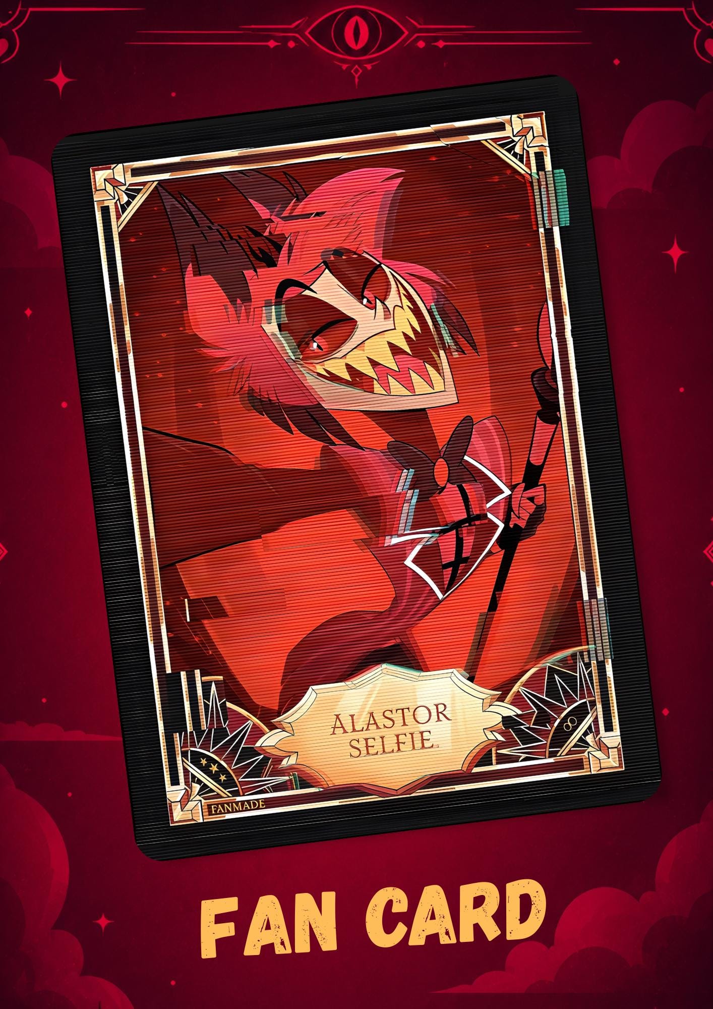 ALASTOR Hazbin Hotel - Card Fanmade - Etsy