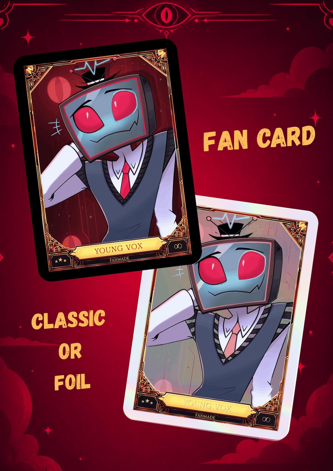 Young VOX Hazbin Hotel - Card Fanmade - Etsy