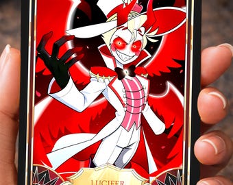Lucifer Hazbin Hotel - Card Fanmade - Etsy