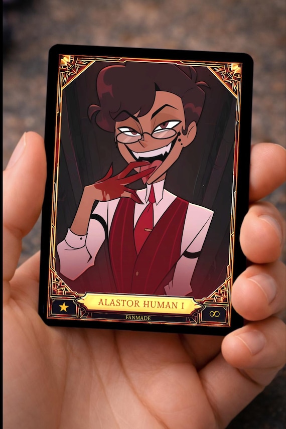 Alastor Human Hazbin Hotel - Card Fanmade !! - Etsy