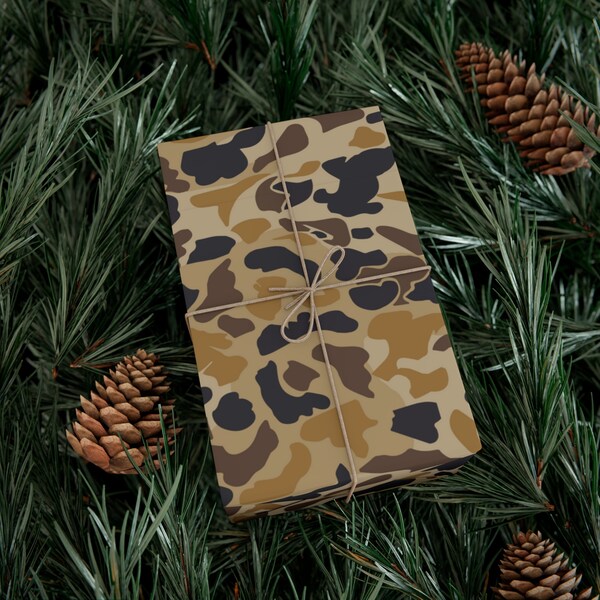 Vintage Duck Camo Wrapping Paper