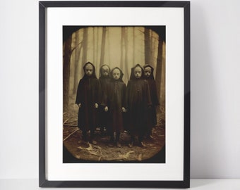 Creepy Witch Photo Haunted Vintage Printable Horror Wall Art - Etsy